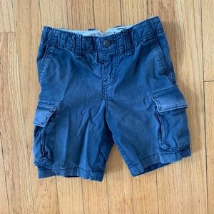 H&M Size 2-3 navy cargo shorts w/adjustable waist